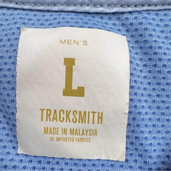 Tracksmith T-Shirt Men Large Blue New York City Marathon Running Activewear Tee - Picture 2 of 11